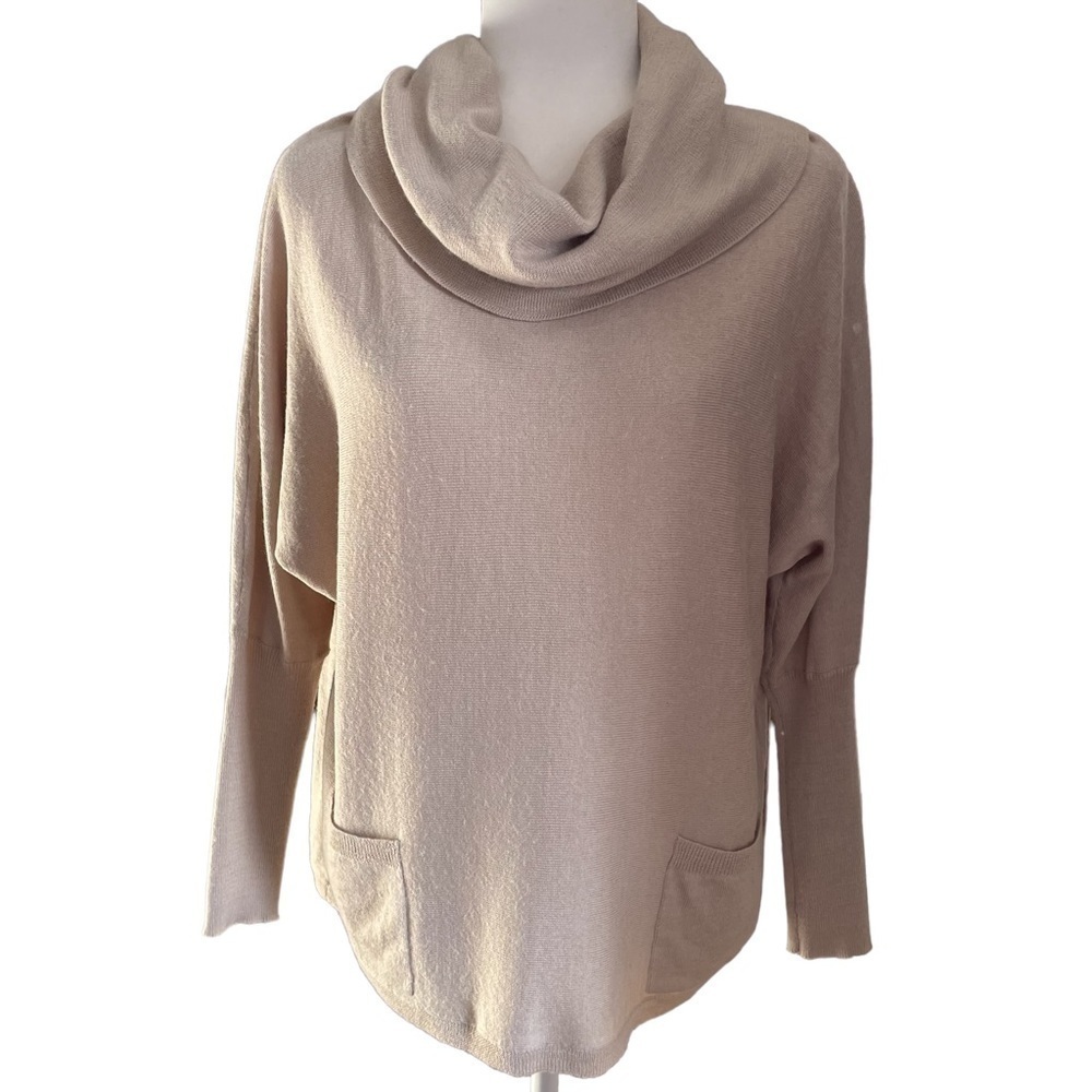 𝅺FENN Wright Manson Long Sleeve Cowlick Sweater Beige M